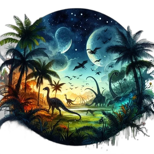 fantasy art, concept art, watercolor, pixel art transparent PNG cut-out
