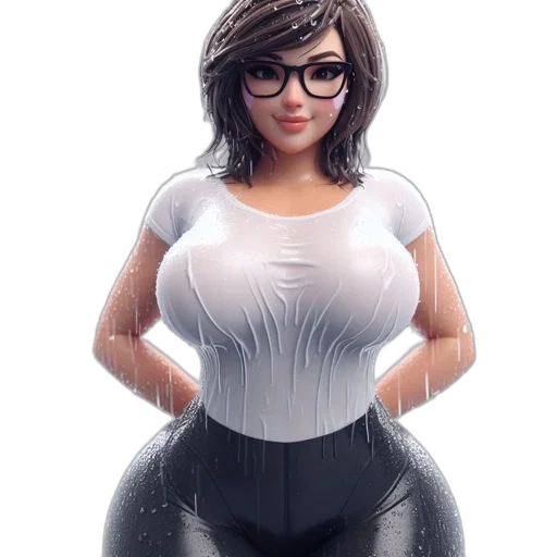 dress, robot, concept art, 3d render transparent PNG cut-out