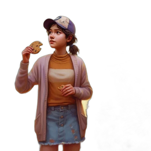 food, jacket, hat, face transparent PNG cut-out