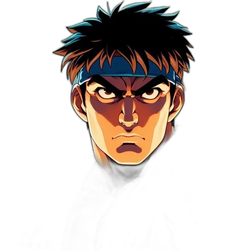 face, mask, staff, comic book art transparent PNG cut-out