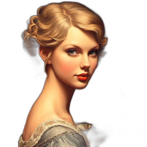 face, dress, jewelry, staff transparent PNG cut-out