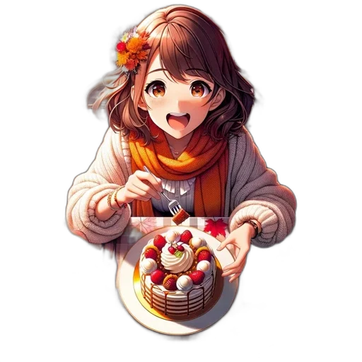 food, crown, flower, staff transparent PNG cut-out