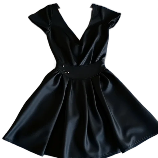 dress, jacket, 3d render, dark transparent PNG cut-out