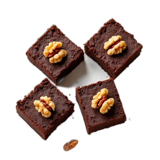 food, four, pieces, chocolate transparent PNG cut-out
