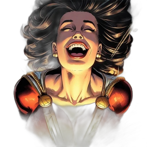 face, comic book art, concept art, fantasy art transparent PNG cut-out