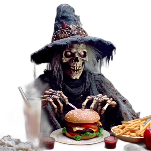food, creature, concept art, 3d render transparent PNG cut-out