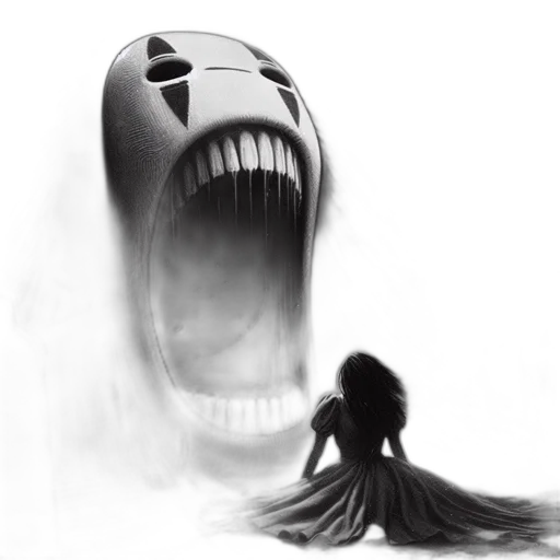mask, creature, face, robot transparent PNG cut-out