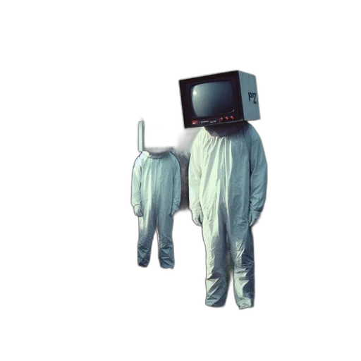 robot, mask, jacket, creature transparent PNG cut-out