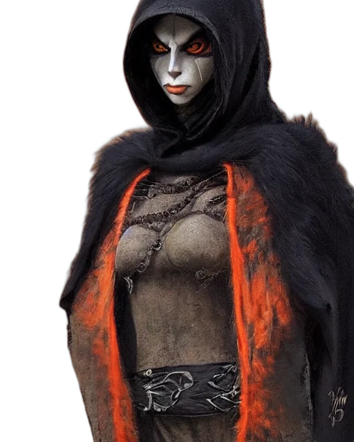 mask, dress, jewelry, fantasy art transparent PNG cut-out