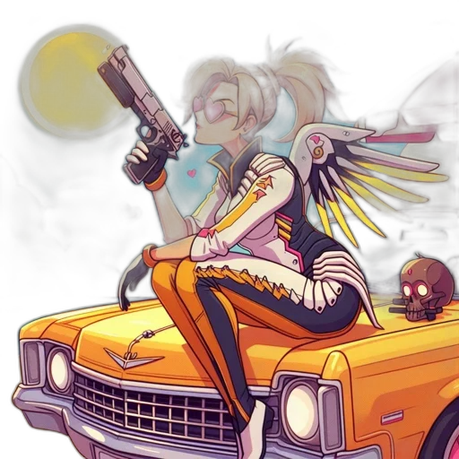 car, concept art, cyberpunk, anime transparent PNG cut-out