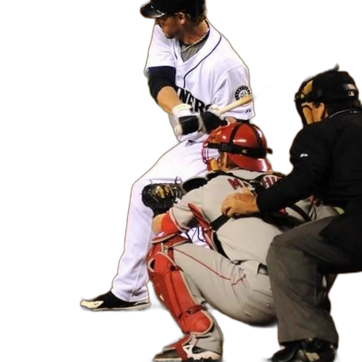 baseball, player, white, uniform transparent PNG cut-out