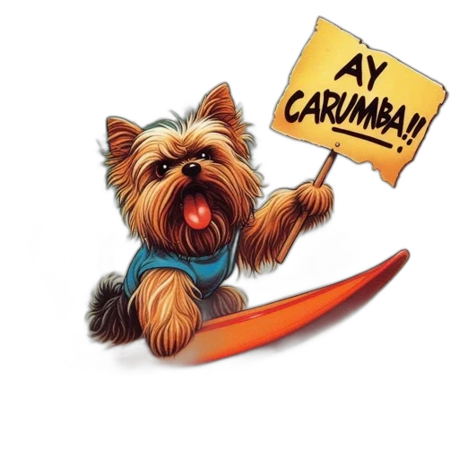 animal, exuberant, yorkshire, terrier transparent PNG cut-out