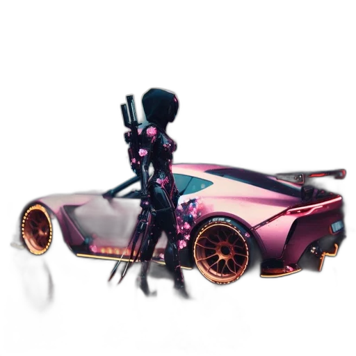 car, weapon, robot, jewelry transparent PNG cut-out
