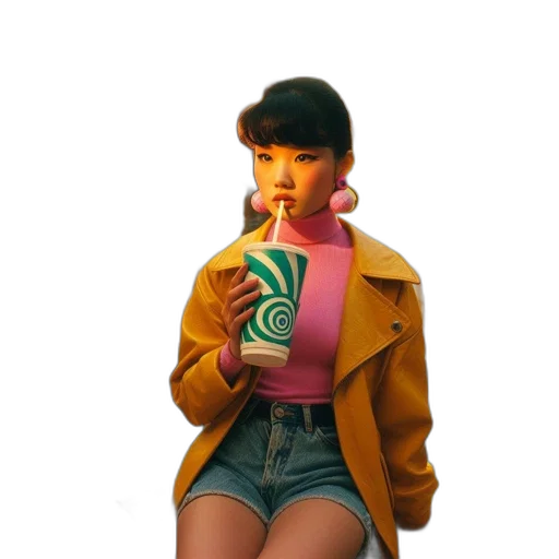 jacket, food, bottle, face transparent PNG cut-out