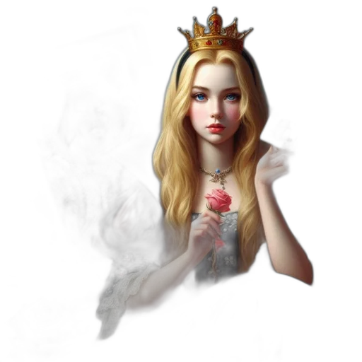 crown, jewelry, fantasy art, photorealistic transparent PNG cut-out