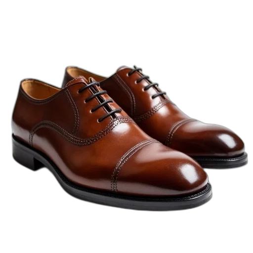 shoes, photorealistic, pair, shiny transparent PNG cut-out