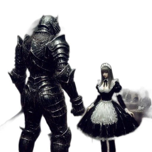 sword, weapon, robot, dress transparent PNG cut-out