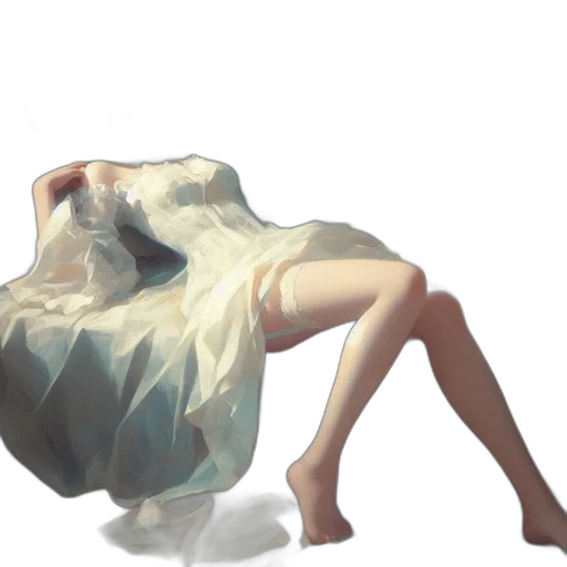 dress, creature, hair, furniture transparent PNG cut-out