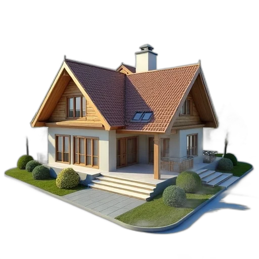 building, 3d render, photorealistic, concept art transparent PNG cut-out