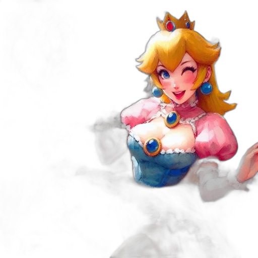 crown, dress, concept art, pixel art transparent PNG cut-out