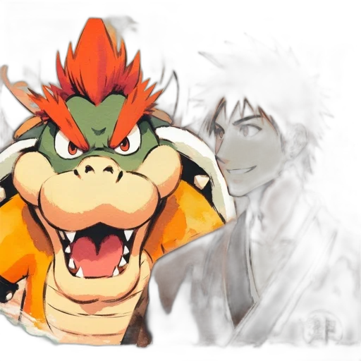 dragon, mask, concept art, watercolor transparent PNG cut-out