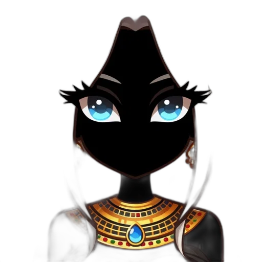 mask, jewelry, staff, fantasy art transparent PNG cut-out
