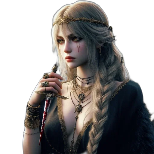 jewelry, staff, dress, face transparent PNG cut-out
