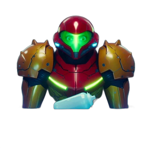 robot, mask, weapon, creature transparent PNG cut-out