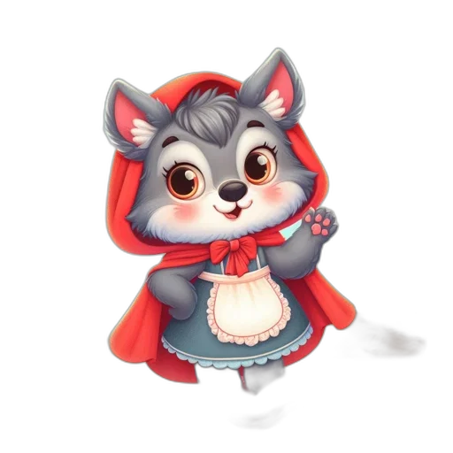 dress, staff, animal, creature transparent PNG cut-out