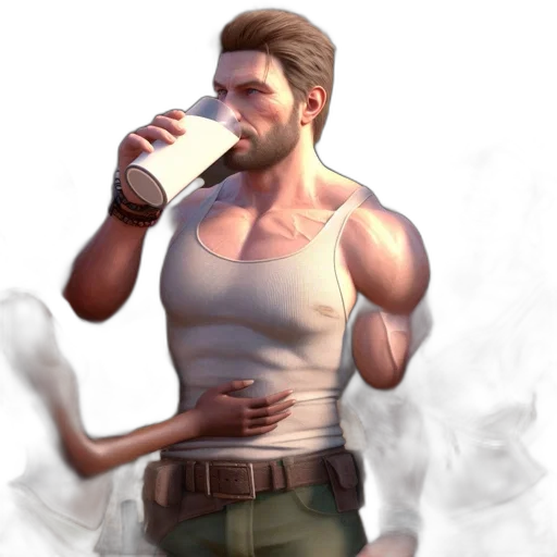weapon, face, bottle, food transparent PNG cut-out