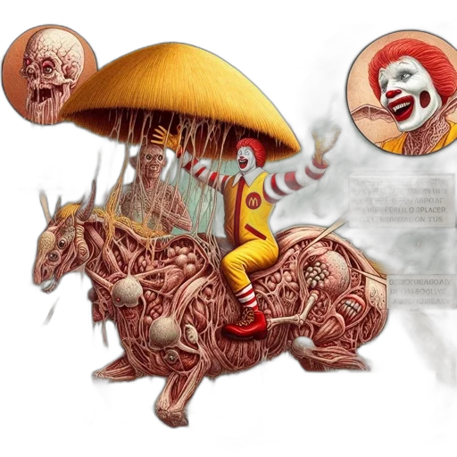 creature, mask, umbrella, concept art transparent PNG cut-out