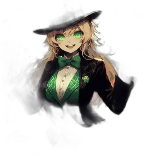 hat, staff, mask, dress transparent PNG cut-out