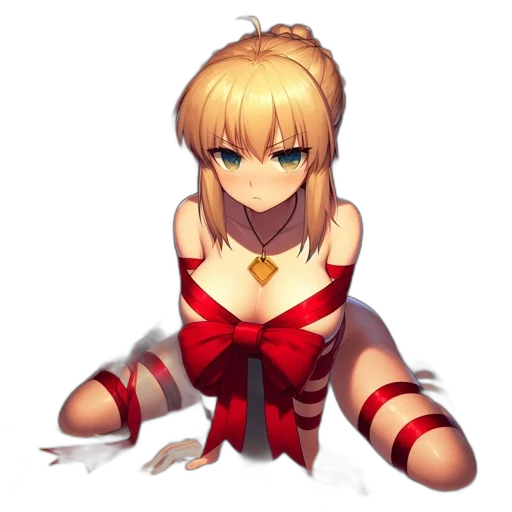 dress, dragon, staff, weapon transparent PNG cut-out