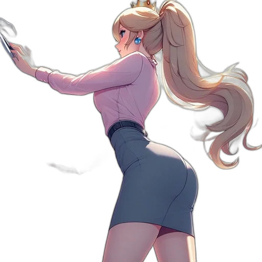 dress, staff, weapon, jacket transparent PNG cut-out