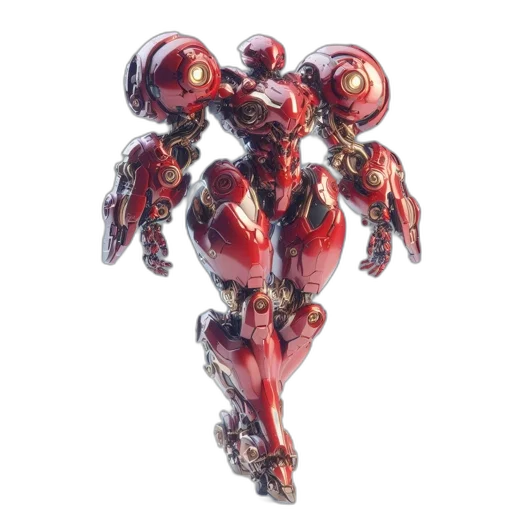 robot, jewelry, weapon, crown transparent PNG cut-out