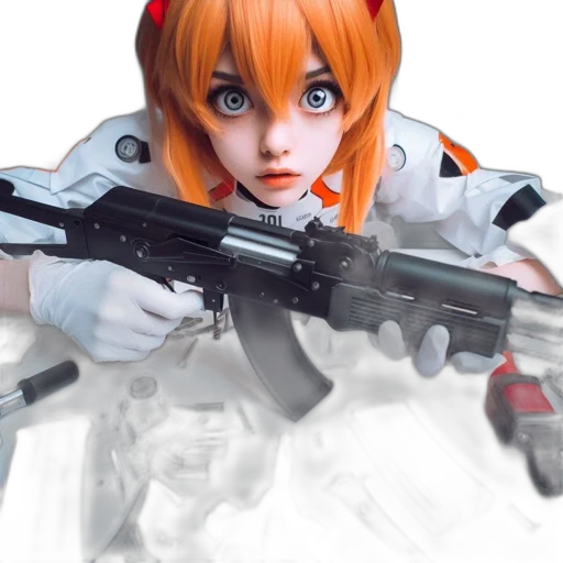 weapon, robot, 3d render, concept art transparent PNG cut-out