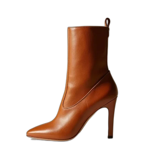 shoes, tan, ankle, boot transparent PNG cut-out