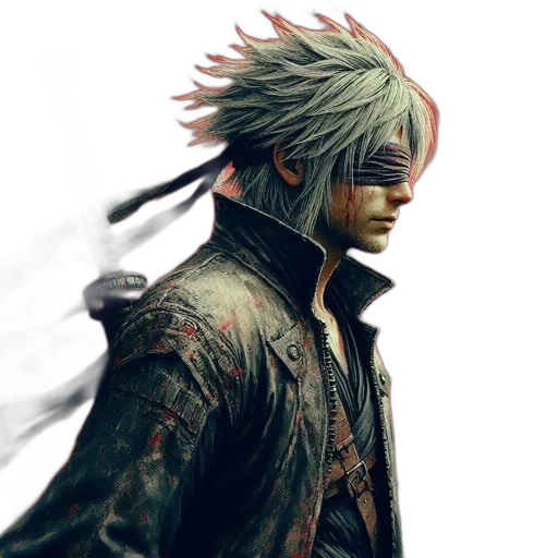 face, mask, weapon, jacket transparent PNG cut-out