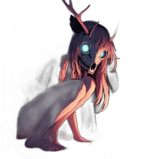 creature, mask, staff, robot transparent PNG cut-out