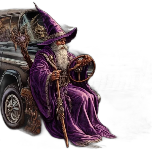 car, dragon, fantasy art, concept art transparent PNG cut-out