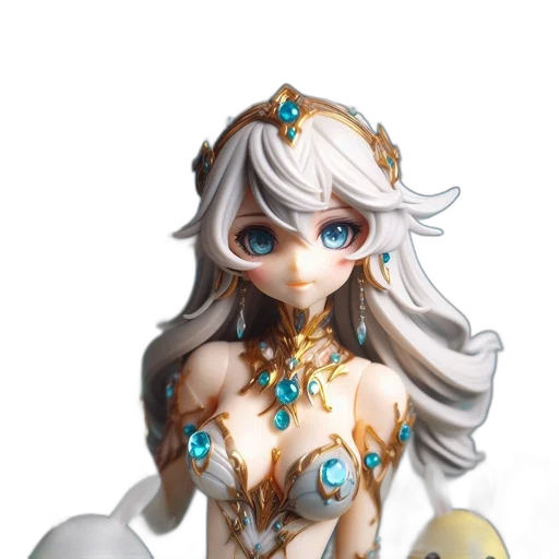 jewelry, crown, robot, fantasy art transparent PNG cut-out