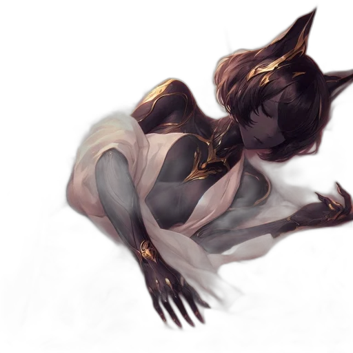 creature, mask, staff, concept art transparent PNG cut-out