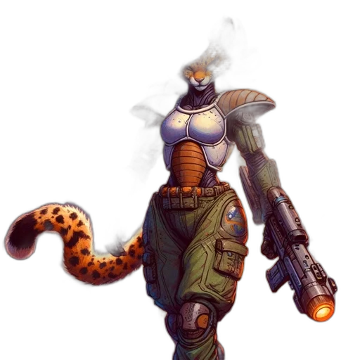 robot, weapon, staff, concept art transparent PNG cut-out