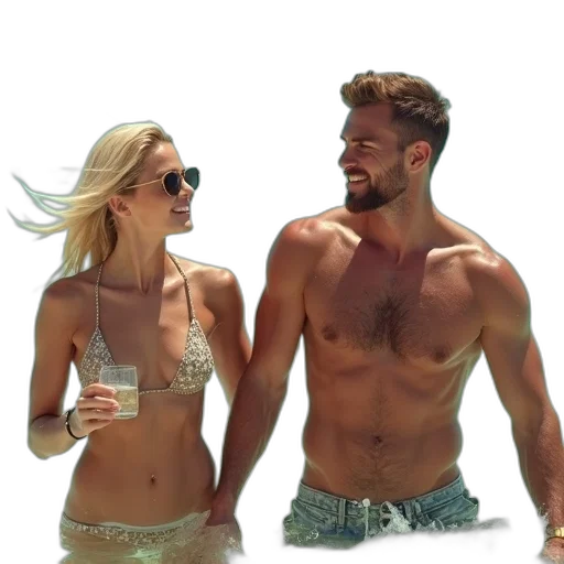beach, britney, shirtless, jason transparent PNG cut-out