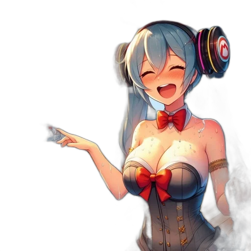 robot, dress, weapon, staff transparent PNG cut-out