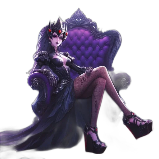 crown, dress, creature, mask transparent PNG cut-out