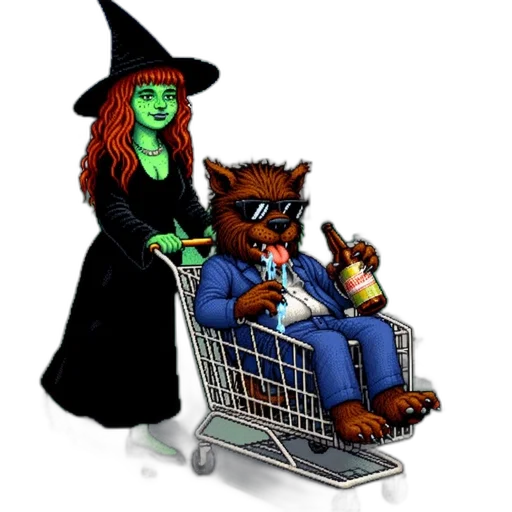 concept art, comic book art, fantasy art, pixel art transparent PNG cut-out