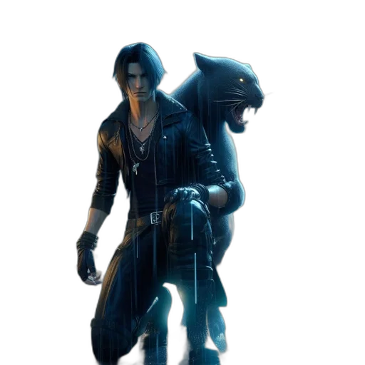 jacket, mask, weapon, creature transparent PNG cut-out