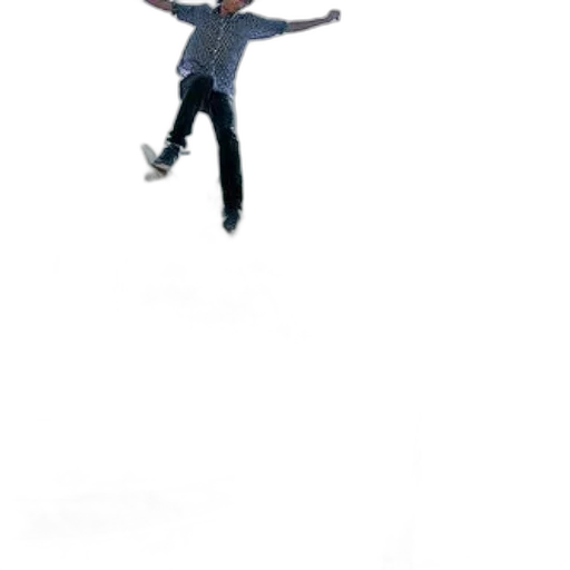 staff, jacket, umbrella, robot transparent PNG cut-out