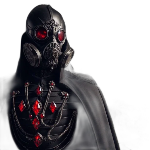 mask, robot, jacket, face transparent PNG cut-out